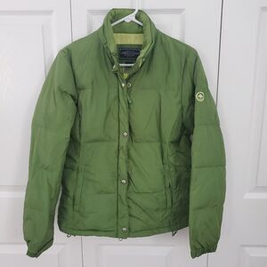 Vintage American Eagle Outfitters Puffer Coat Green Winter Coat Size Small